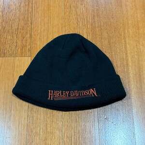 Harley-Davidson Genuine MotorClothes Black Knit Embroidered Logo Beanie Hat